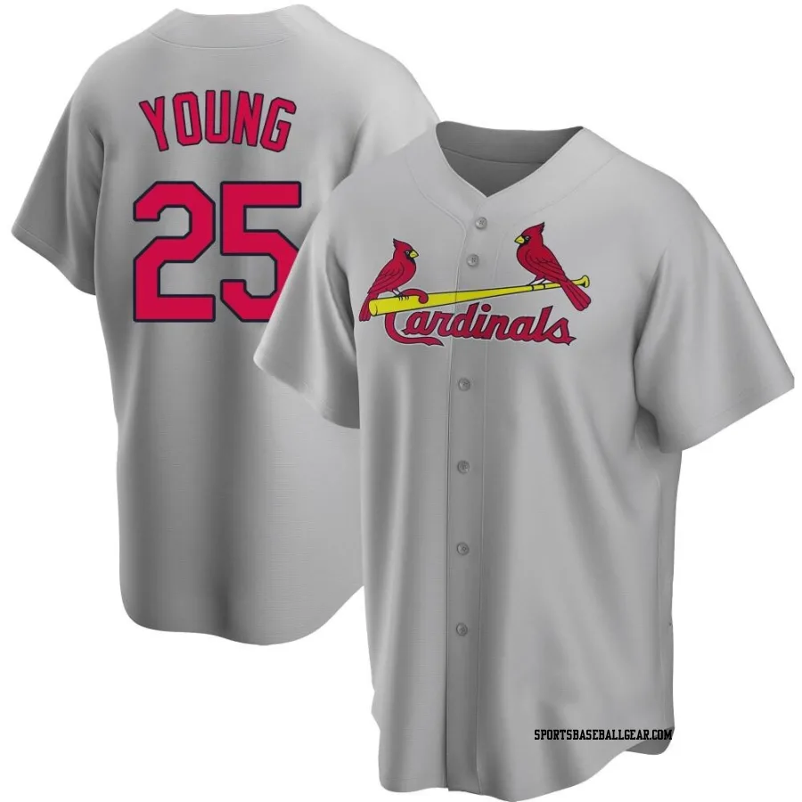 Jared Young Youth St. Louis Cardinals Gray Replica Road Jersey