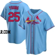 Jared Young Youth St. Louis Cardinals Light Blue Replica Alternate Jersey