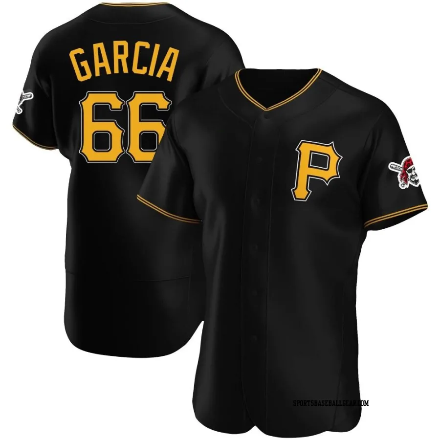 Jarlin Garcia Men's Pittsburgh Pirates Black Authentic Alternate Jersey