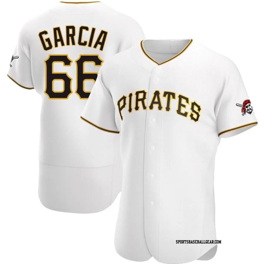 Jarlin Garcia Men's Pittsburgh Pirates White Authentic Home Jersey