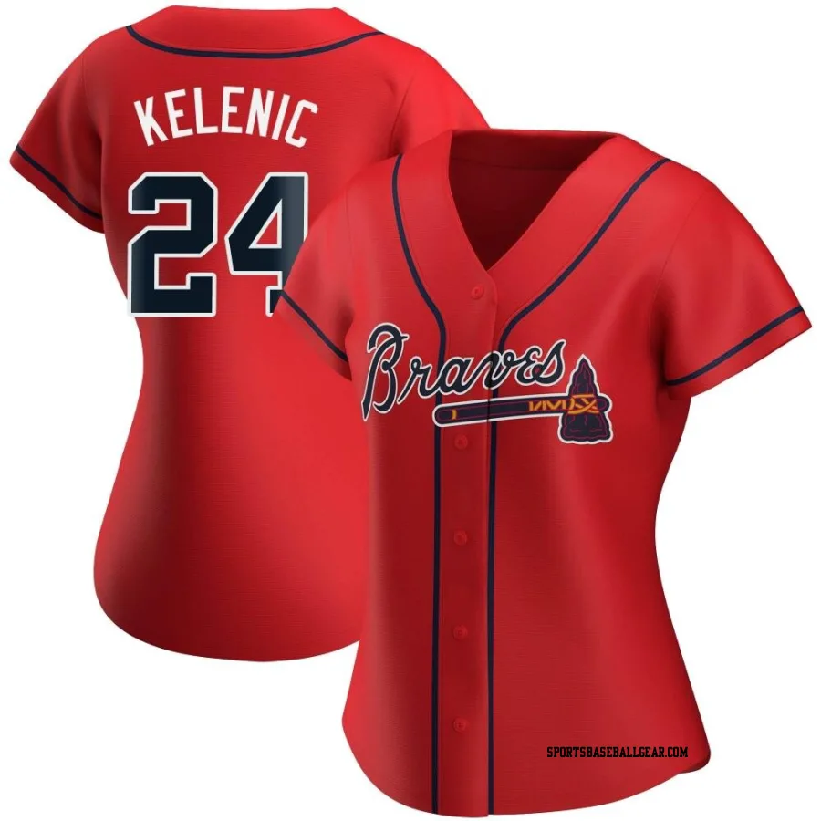 Jarred Kelenic Women's Atlanta Braves Red Authentic Alternate Jersey