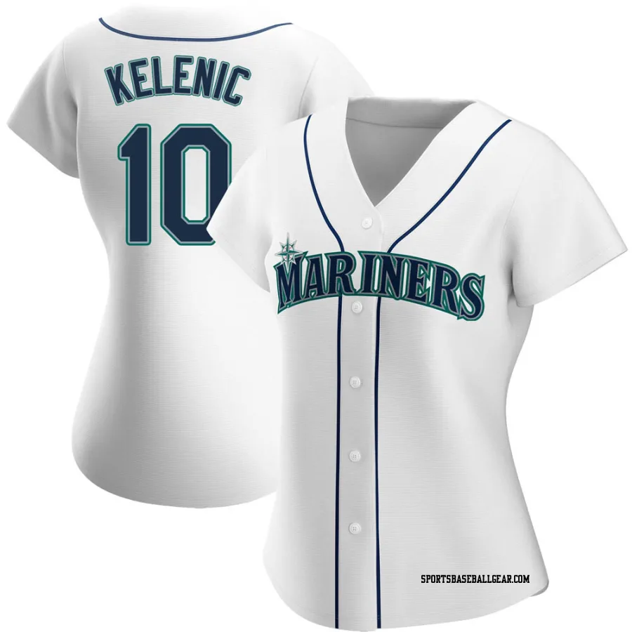 Jarred Kelenic Women's Seattle Mariners White Authentic Home Jersey