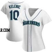 Jarred Kelenic Women's Seattle Mariners White Replica Home Jersey