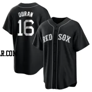 Jarren Duran Men's Boston Red Sox Black/White Replica Jersey