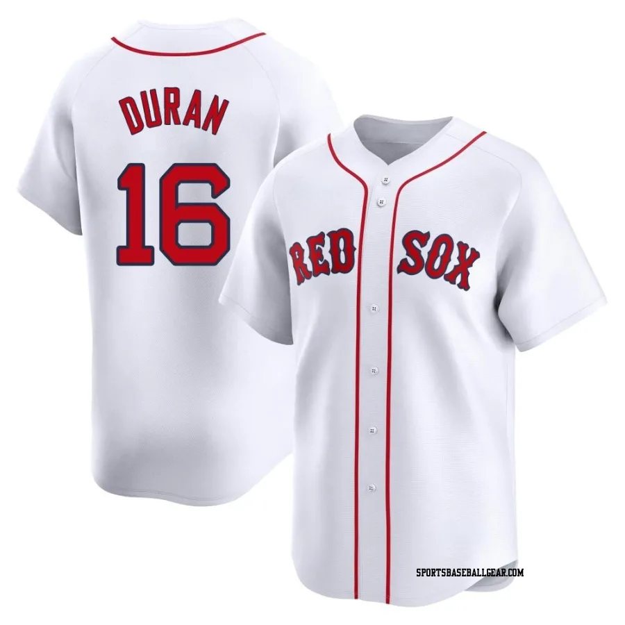 Jarren Duran Men's Boston Red Sox White Limited Home Jersey