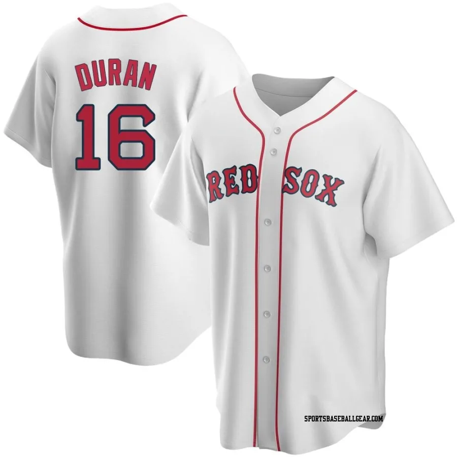 Jarren Duran Men's Boston Red Sox White Replica Home Jersey