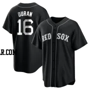 Jarren Duran Youth Boston Red Sox Black/White Replica Jersey