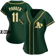 Jarrod Parker Women's Oakland Athletics Green Authentic Alternate Jersey