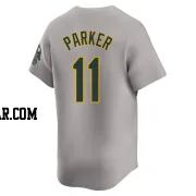 Jarrod Parker Youth Oakland Athletics Gray Limited Away Jersey