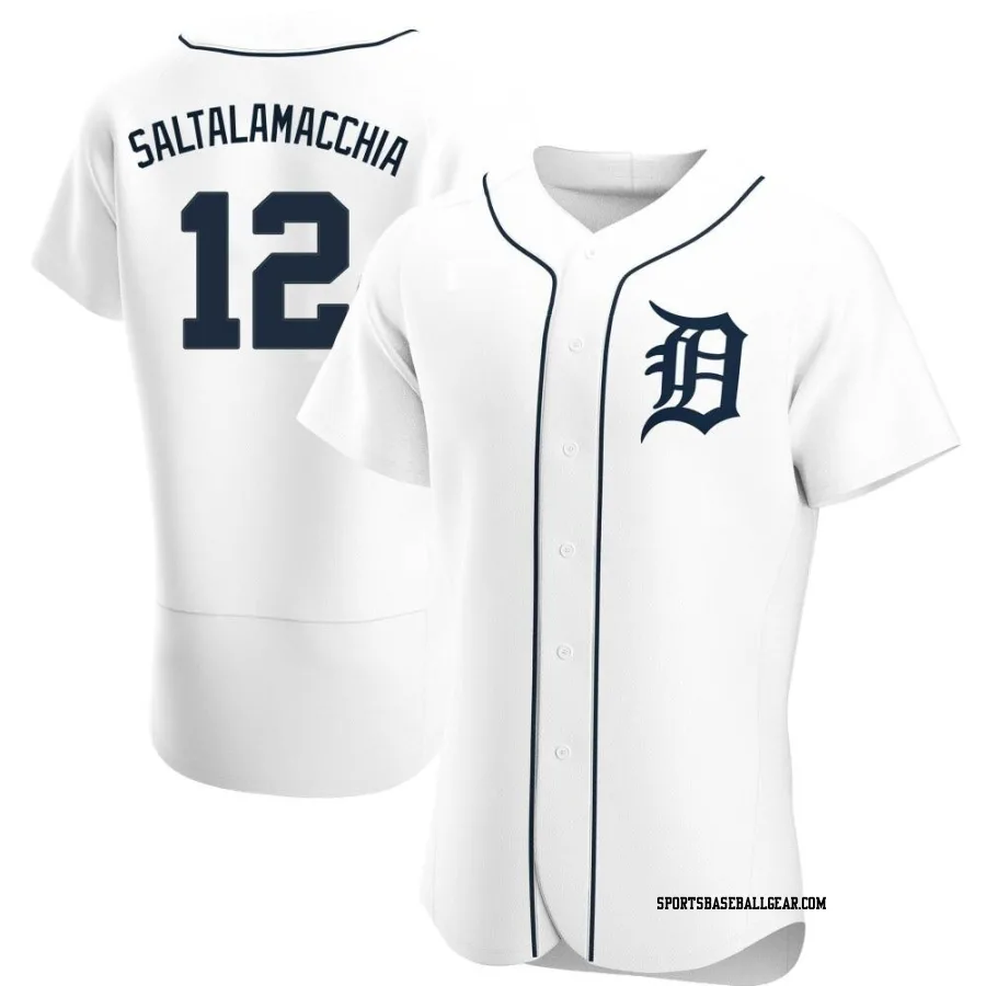 Jarrod Saltalamacchia Men's Detroit Tigers White Authentic Home Jersey