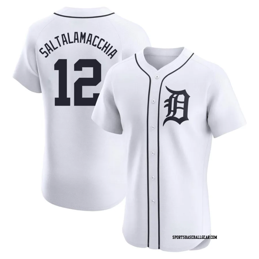 Jarrod Saltalamacchia Men's Detroit Tigers White Elite Home Jersey