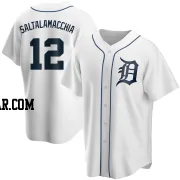 Jarrod Saltalamacchia Men's Detroit Tigers White Replica Home Jersey