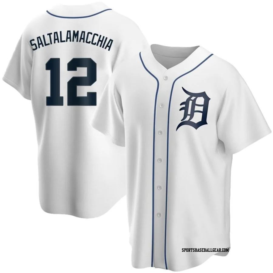 Jarrod Saltalamacchia Men's Detroit Tigers White Replica Home Jersey