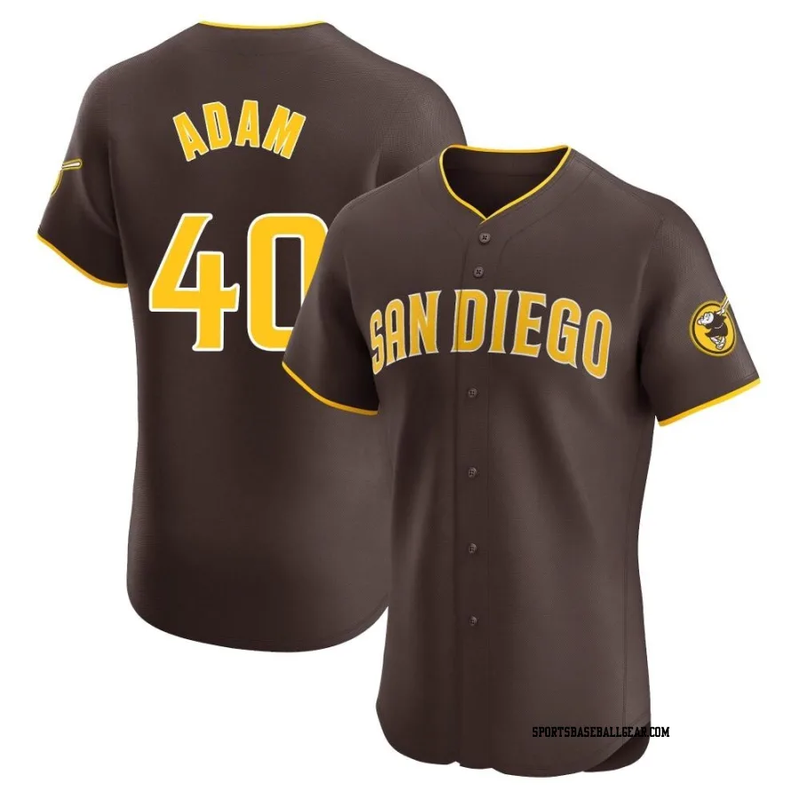 Jason Adam Men's San Diego Padres Brown Elite Road Vapor Premier Jersey