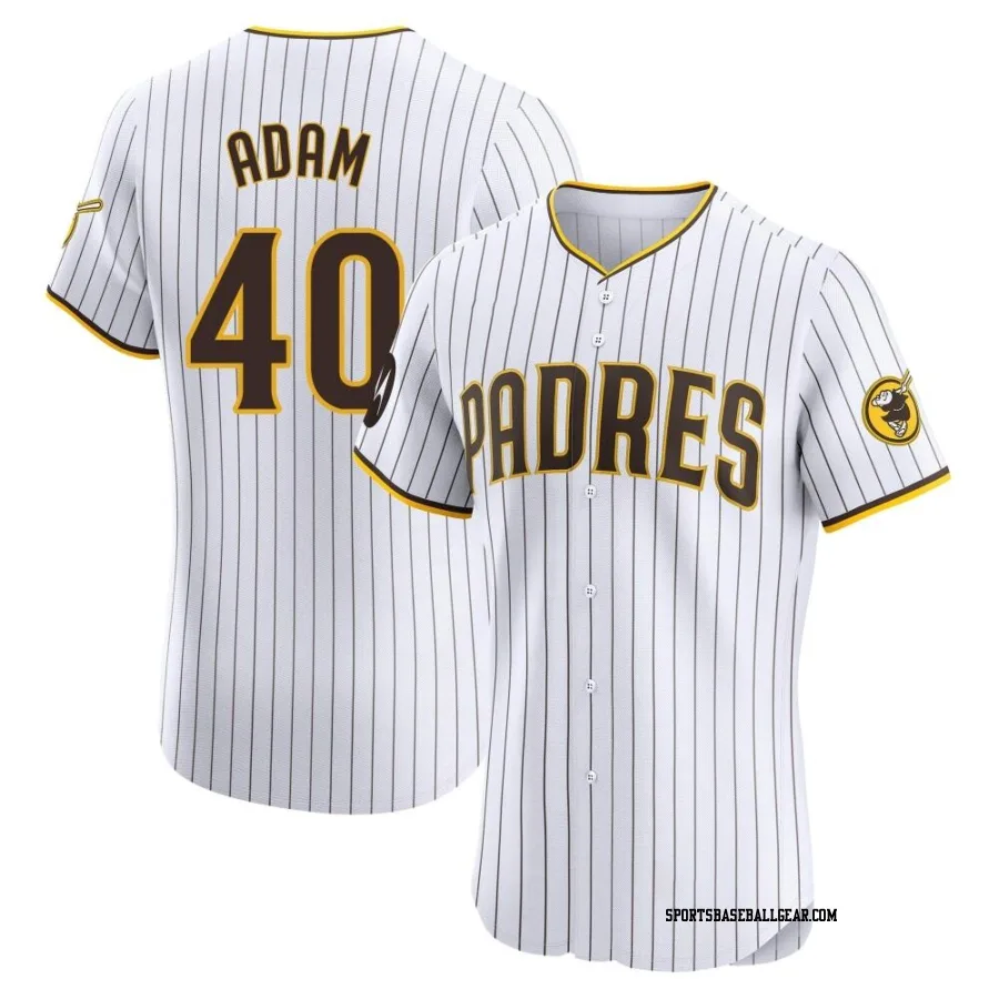 Jason Adam Men's San Diego Padres White Elite Home Patch Jersey