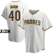 Jason Adam Men's San Diego Padres White/Brown Replica Home Jersey