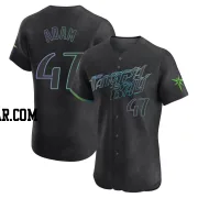 Jason Adam Men's Tampa Bay Rays Charcoal Elite 2024 City Connect Jersey