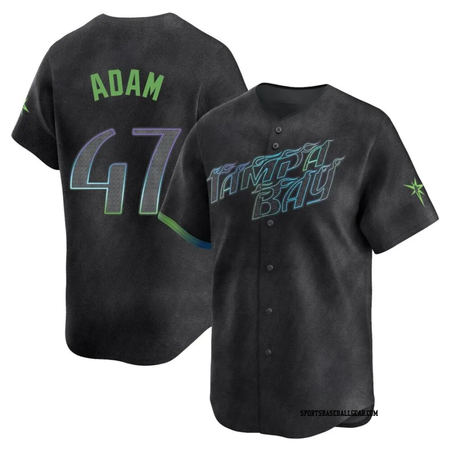 Jason Adam Men's Tampa Bay Rays Charcoal Limited 2024 City Connect Jersey