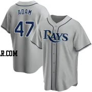 Jason Adam Men's Tampa Bay Rays Gray Replica Road Jersey