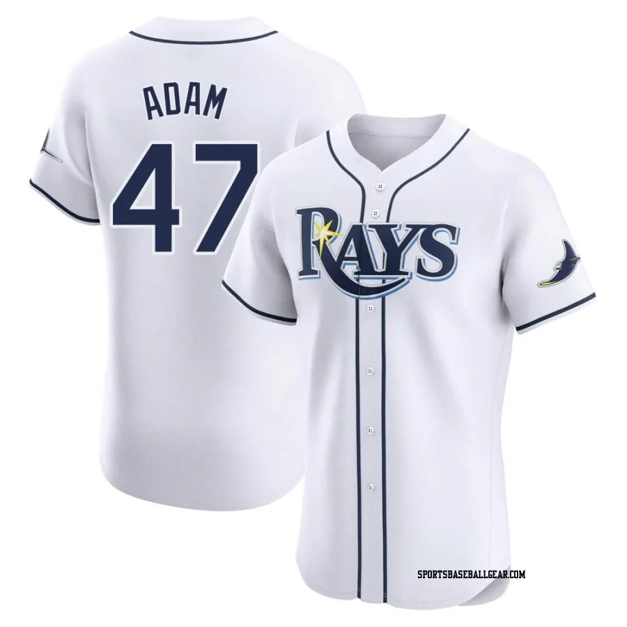 Jason Adam Men's Tampa Bay Rays White Elite Home Jersey