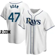 Jason Adam Men's Tampa Bay Rays White Replica Home Jersey