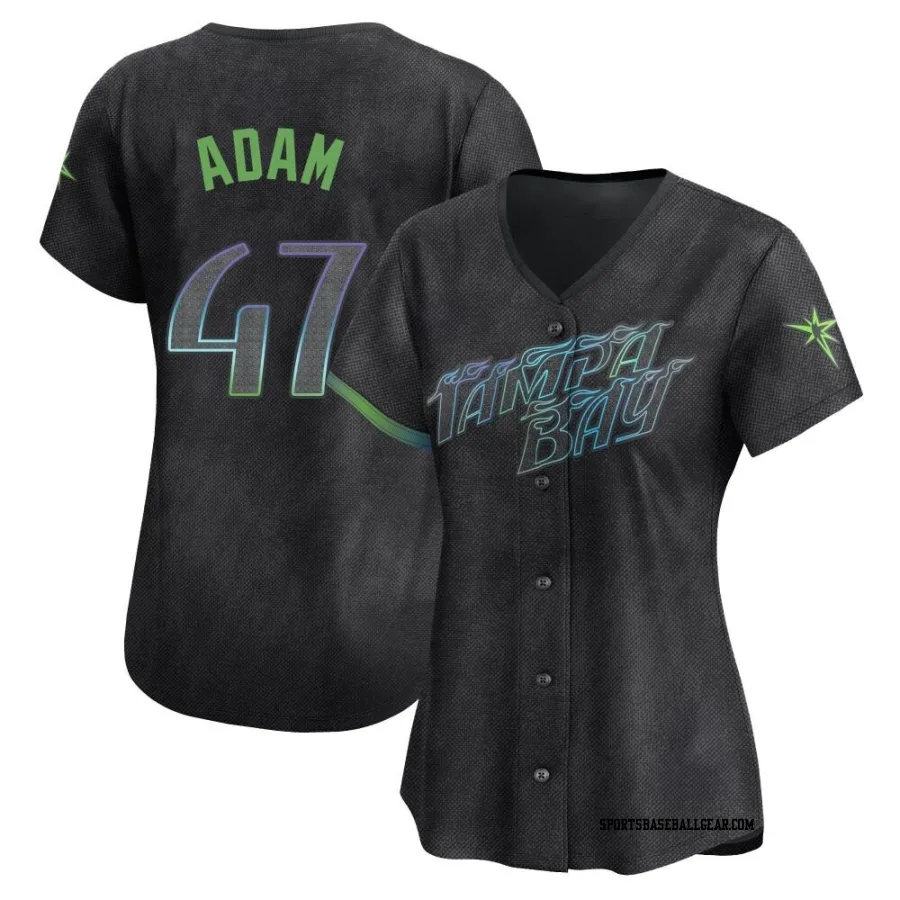 Jason Adam Women's Tampa Bay Rays Charcoal Limited 2024 City Connect Jersey