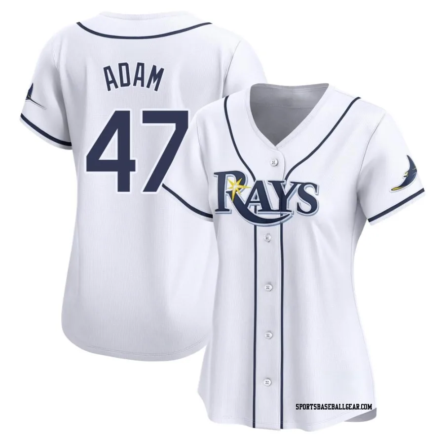 Jason Adam Women's Tampa Bay Rays White Limited Home Jersey