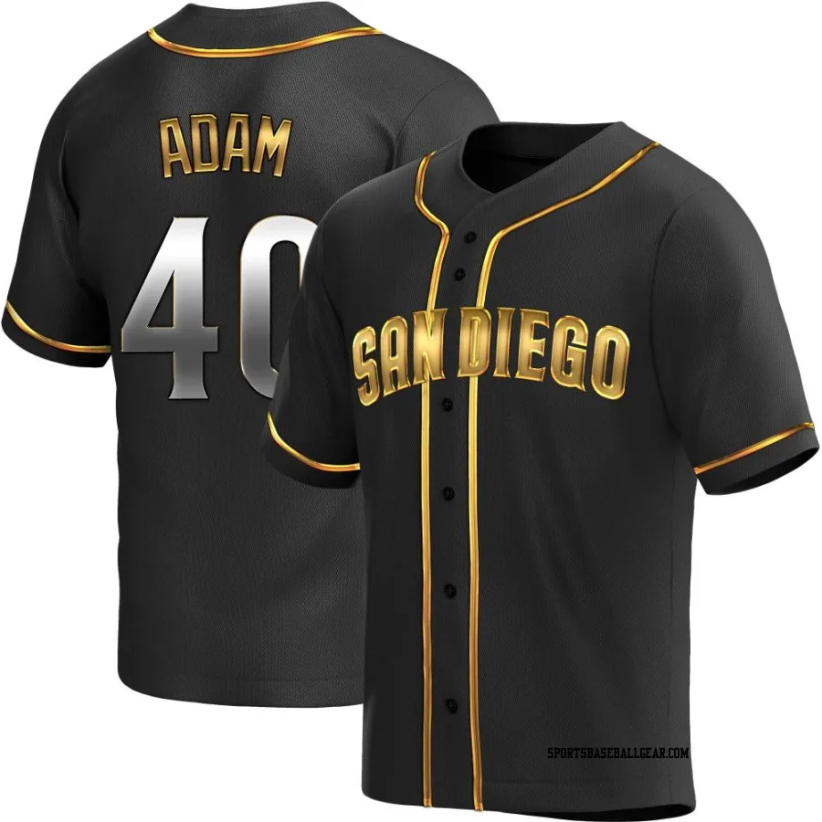 Jason Adam Youth San Diego Padres Black Golden Replica Alternate Jersey