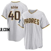 Jason Adam Youth San Diego Padres White Replica 2024 World Tour Seoul Series Home Jersey