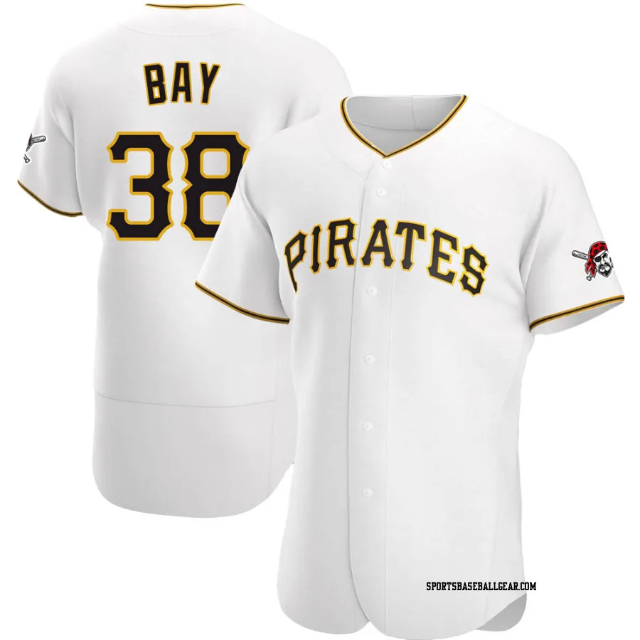 Jason Bay Men's Pittsburgh Pirates White Authentic Home Jersey