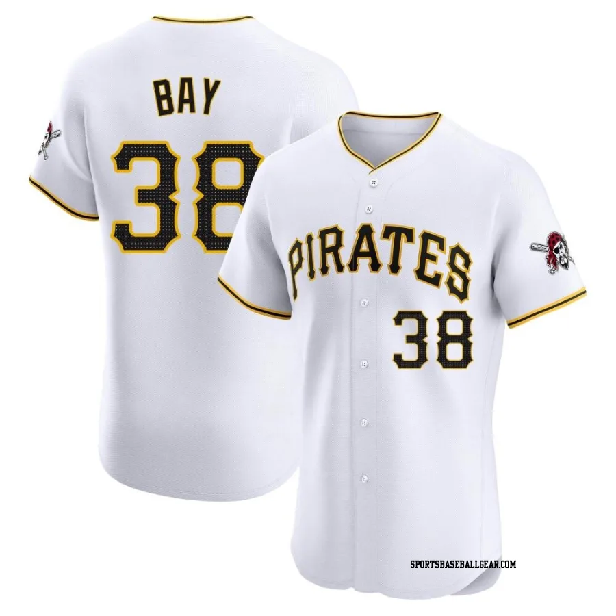 Jason Bay Men's Pittsburgh Pirates White Elite Home Jersey