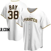 Jason Bay Men's Pittsburgh Pirates White Replica Home Jersey