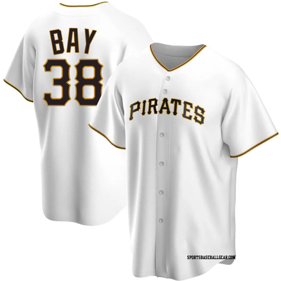 Jason Bay Men's Pittsburgh Pirates White Replica Home Jersey