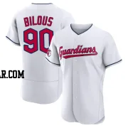 Jason Bilous Men's Cleveland Guardians White Authentic Home Jersey