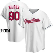 Jason Bilous Men's Cleveland Guardians White Replica Home Jersey