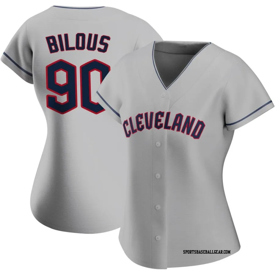 Jason Bilous Women's Cleveland Guardians Gray Authentic Road Jersey