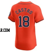 Jason Castro Men's Houston Astros Orange Elite Alternate Vapor Premier Jersey