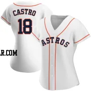 Jason Castro Women's Houston Astros White Replica Home Jersey