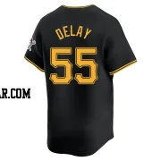 Jason Delay Men's Pittsburgh Pirates Black Limited Alternate Jersey