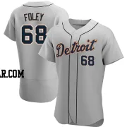 Jason Foley Men's Detroit Tigers Gray Authentic Road Jersey