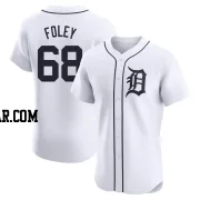 Jason Foley Men's Detroit Tigers White Elite Home Jersey