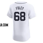 Jason Foley Men's Detroit Tigers White Elite Home Jersey