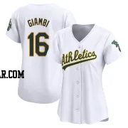 Jason Giambi Women's Oakland Athletics White Limited Home Jersey