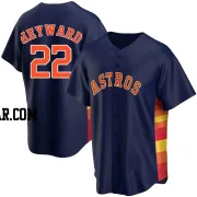 Jason Heyward Men's Houston Astros Navy Replica Alternate Jersey