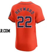 Jason Heyward Men's Houston Astros Orange Elite Alternate Vapor Premier Jersey