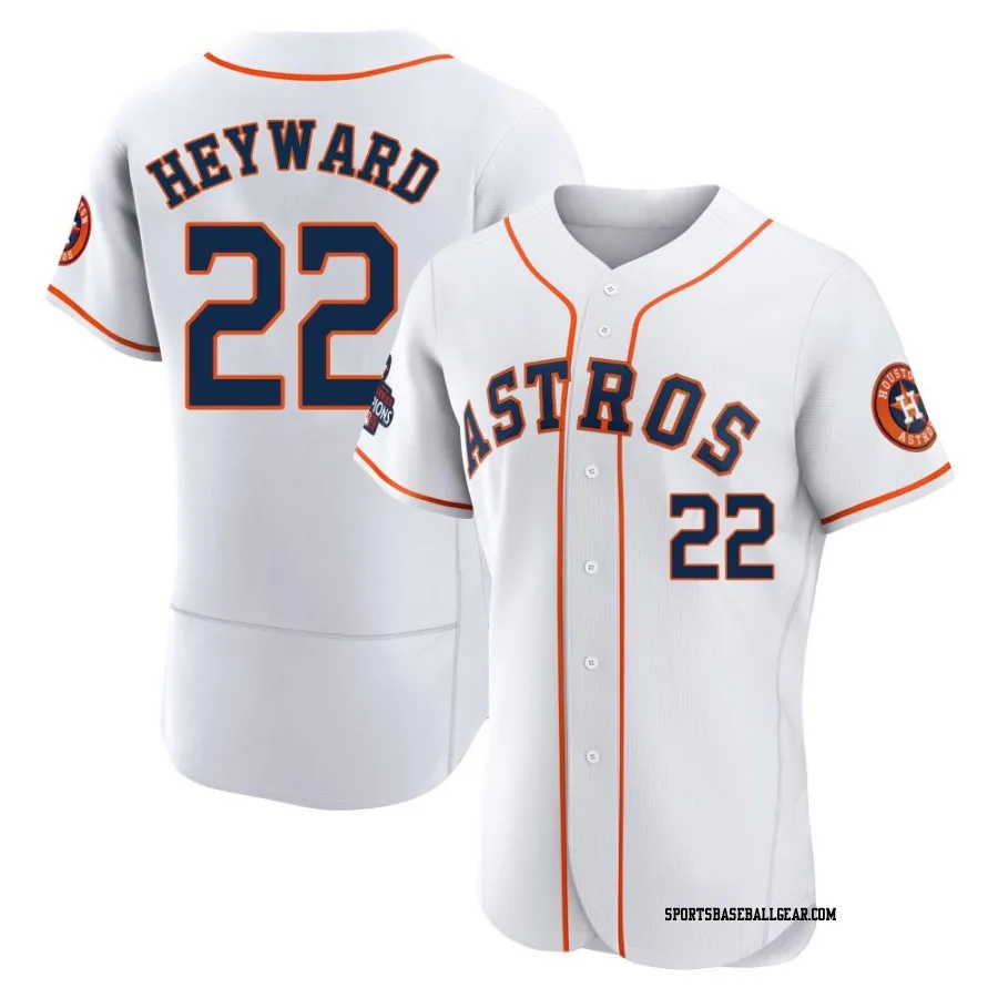 Jason Heyward Men's Houston Astros White Authentic 2022 World Series Champions Home Jersey