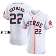 Jason Heyward Men's Houston Astros White Elite Home Jersey