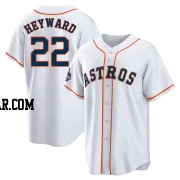 Jason Heyward Men's Houston Astros White Replica 2022 World Series Champions Home Jersey