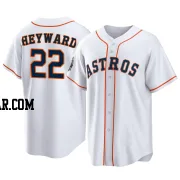 Jason Heyward Men's Houston Astros White Replica 2022 World Series Home Jersey