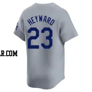 Jason Heyward Men's Los Angeles Dodgers Gray Limited Away Jersey